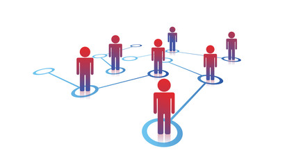 utenti, collegamento, comucazione