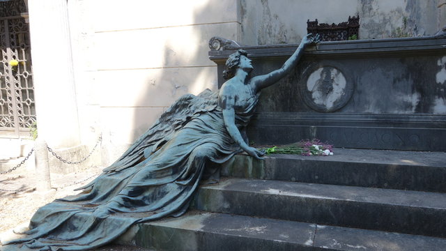 Famous Statue In A Cemetery In Italy