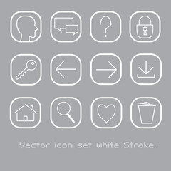 Icon set, website.