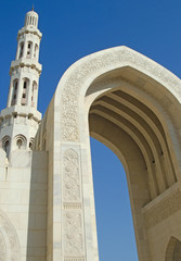 Fototapeta na wymiar Grand Mosque in Muscat Oman