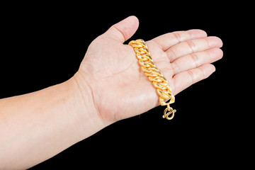 golden bracelet