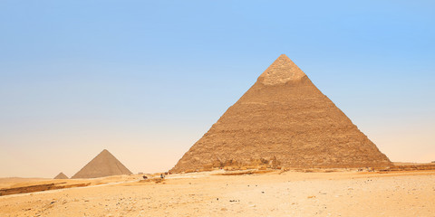 Fototapeta na wymiar Pyramids in Giza. Egypt