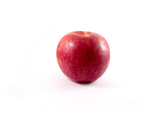 Fototapeta na wymiar Fresh red apple isolated on white. With clipping path