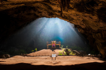 Fototapeta premium Royal pavilion in the Phraya Nakhon Cave,Khao Sam Roi Yot Nation