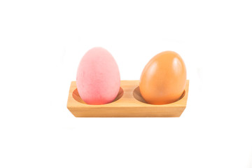 beautiful preserved organic egg isolate white background