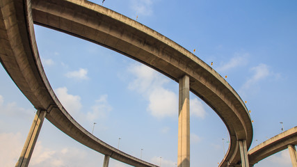 Bhumibol Bridge, The Industrial Ring Road Bridge in Bangkok, Tha