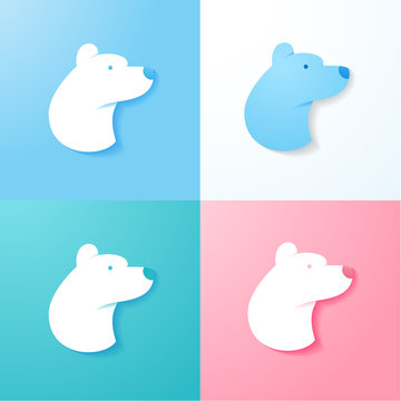 Simple polar bear illustration