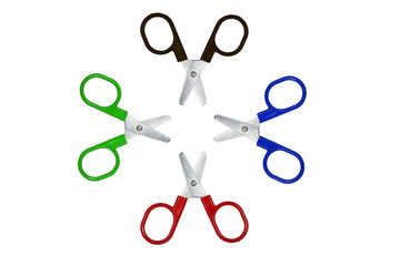 colorful of scissors