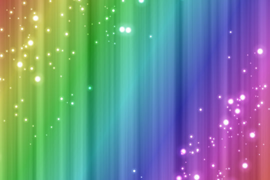 Colorful rainbow background with vertical stripes and sparks effect