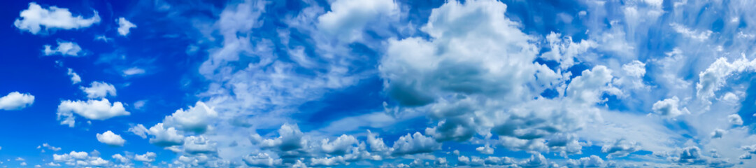 Panorama of beautiful clouds