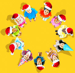 Fototapeta premium Children Kids Cheerful Childhood Diversity Concept