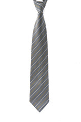Business neck tie silk on white background.