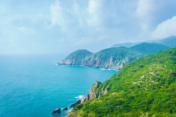 Obraz premium Colorful spring morning on the Dai Lanh coast 