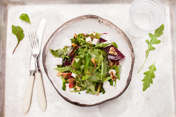 beetroot salad with cheese