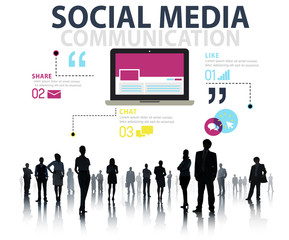 Social Media Social Networking Technology Connection Concept