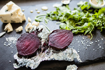 roasted beetroot with cheese