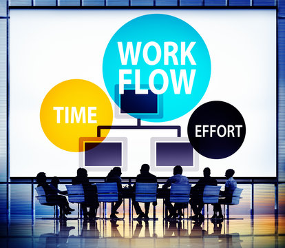 Workflow Effort Implement Efficiency Business Concept