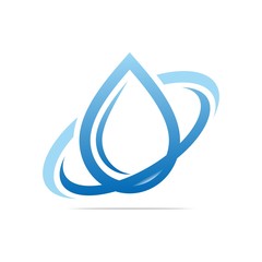 Logo Design Water Drop Ring Symbol Icon Abstract Vector