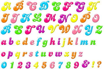 デコラなアルファベット・プラスチック