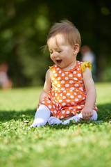 baby in park