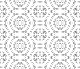 Vector Abstract Seamless Geometric Islamic Wallpaper. 
