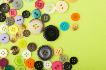 Fototapeta premium たくさんのカラフルなボタン