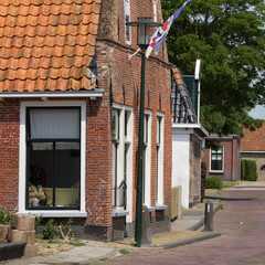 Fototapeta na wymiar Ancient Dutch grocery museum in the small village Exmora in Friesland in the Netherlands