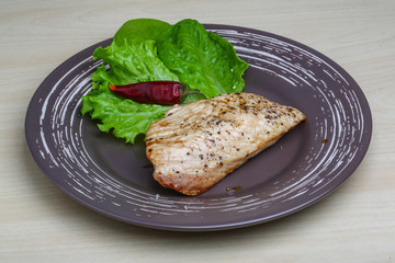 Grilled turkey steak