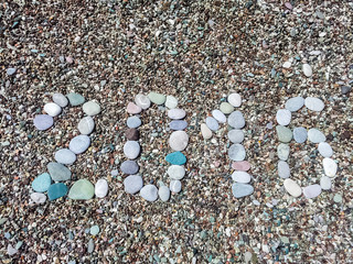 2016 word from stones on pebble beach