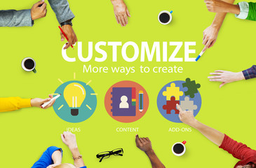 Customize Ideas Identity Individuality Innovation Personalize Co