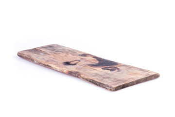 old wood board weathered isolated on white background