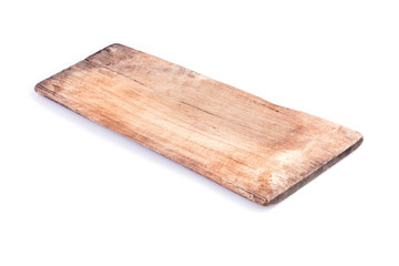 old wood board weathered isolated on white background