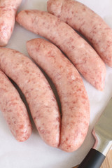 Traditional pork sausages