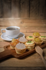 Fresh Fruit Tart And Coffee