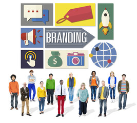 Branding Advertising Business Global Marketing Concept