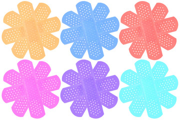 pansements couleurs assorties