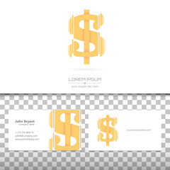 Creative concept vector icon of dollar for Web and Mobile