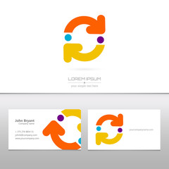 Abstract Creative concept vector image logo of real estate for