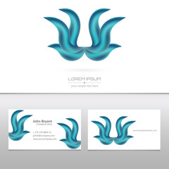 Abstract Creative concept vector image logo of real estate for