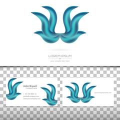 Abstract Creative concept vector image logo of real estate for