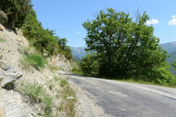 Fototapeta na wymiar Landschaft beim Col de la Croix près Lallet