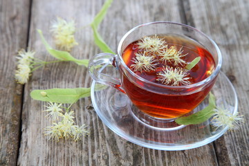 Herbal tea with lime