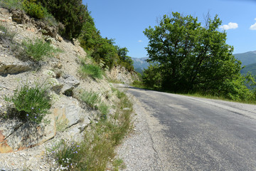 Landschaft beim Col de la Croix près Lallet