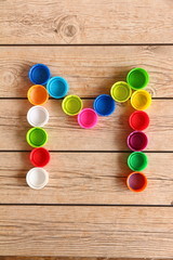 Alphabet colorful font style
