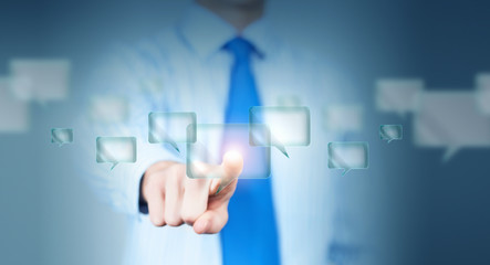 Finger touching icon