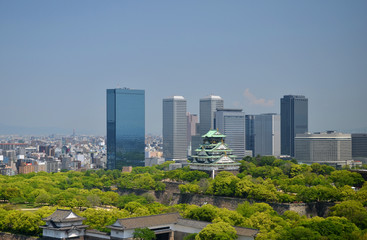 大阪城と大阪ビジネスパーク