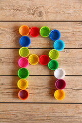 Alphabet colorful font style