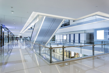 shopping mall interior and corridor