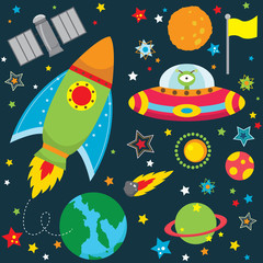 Outer Space Design Elements