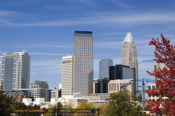 Naklejka premium Charlotte, North Carolina